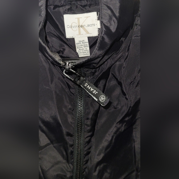 Youth medium Calvin Klein nylon windbreaker pullover jacket black - Picture 3 of 6